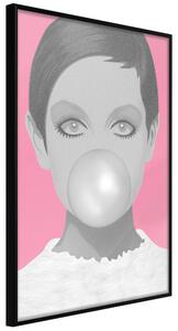 Artgeist Plagát - Bubble Gum [Poster] Veľkosť: 20x30, Verzia: Čierny rám