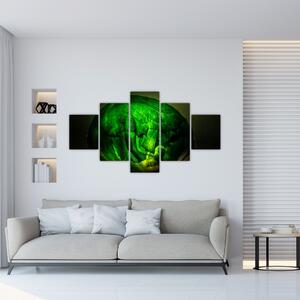 Zelená moderná abstrakcie (Obraz 125x70cm)