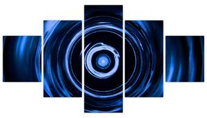 Modrý abstraktný obraz (Obraz 125x70cm)