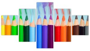Obraz farebných pasteliek (Obraz 125x70cm)
