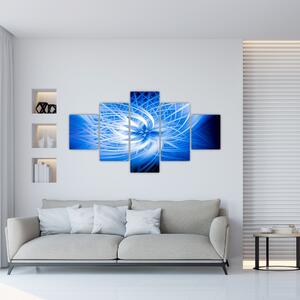 Modrý moderný obraz (Obraz 125x70cm)