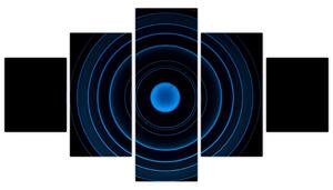Modré kruhy - obraz (Obraz 125x70cm)