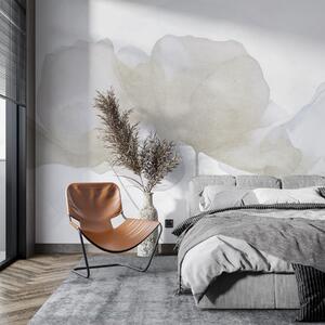 Tapety Krásne kvety, jemné pastelové farby, minimalizmus, prírodné, rustikálne, béžové a modré, Fototapety akvarel, w03407v2 : Uwalls.sk