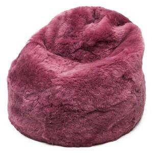 Sedací vak - bean bag - fuchsie, strihaný