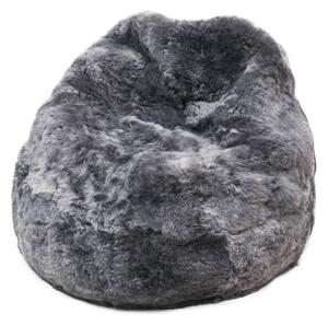 Sedací vak - bean bag - šedý, strihaný