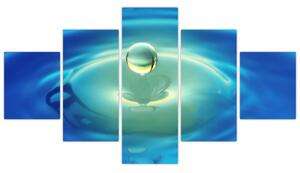 Obraz kvapky vody (Obraz 125x70cm)