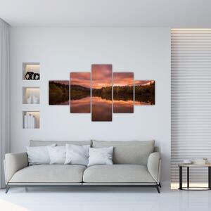 Obraz s jazerom na stenu (Obraz 125x70cm)