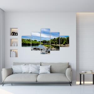Obraz jazera na stenu (Obraz 125x70cm)