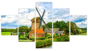 Obraz veterného mlyna (Obraz 125x70cm)