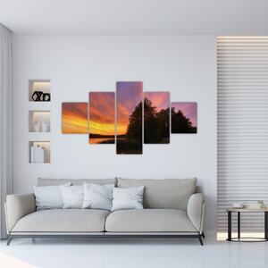 Farebný západ slnka - obraz (Obraz 125x70cm)