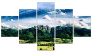 Horský výhľad - moderné obrazy (Obraz 125x70cm)