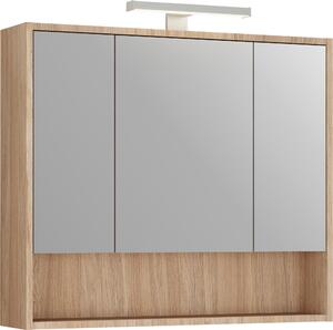 ZRKADLOVÁ SKRINKA, farba duba, 80/74/22 cm Stylife - Kúpeľňové skrinky