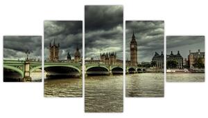 Londýnsky Big Ben - obrazy (Obraz 125x70cm)
