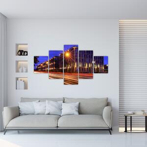 Nočné ulice - obraz do bytu (Obraz 125x70cm)
