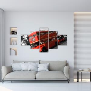 Anglický autobus Double-decker - obraz (Obraz 125x70cm)