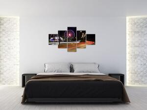 Nočné kolotoče - obraz (Obraz 125x70cm)