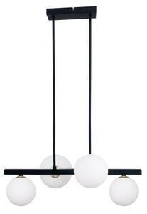 Čierny závesný luster Kama pre žiarovku 4x G9 – LED lustre a svietidlá > Kolekcie svietidiel > Kolekcia svietidiel KAMA