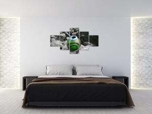 Zelený hrnček - obraz (Obraz 125x70cm)