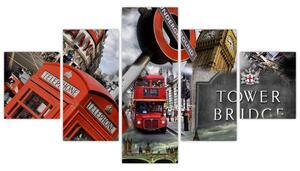 Londýn - obraz (Obraz 125x70cm)