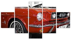 Červené auto - obraz (Obraz 125x70cm)