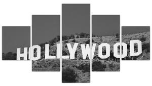 Nápis Hollywood - obraz (Obraz 125x70cm)