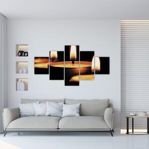 Horiace sviečky - obraz (Obraz 125x70cm)