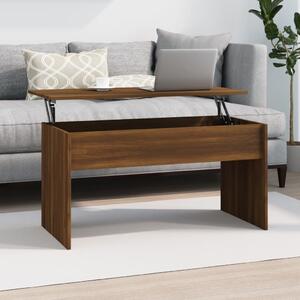 Konferenčný stolík hnedý dub 102x50,5x52,5 cm spracované drevo