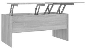 Konferenčný stolík sivý sonoma 102x50,5x46,5cm spracované drevo