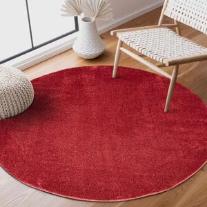 Dekorstudio Okrúhly koberec s dlhým vlasom SOFTSHINE červený Priemer koberca: 160cm