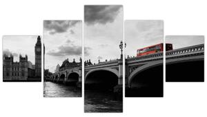 Londýn - moderný obraz (Obraz 125x70cm)