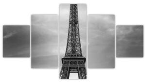 Trabant u Eiffelovej veže - obraz na stenu (Obraz 125x70cm)