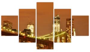 Brooklyn Bridge - obraz (Obraz 125x70cm)