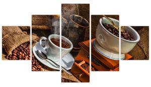Mlynček na kávu - obraz (Obraz 125x70cm)