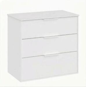 Kúpeľňová skrinka bez umývadla Roca Optica 58,5x75,7x45,5 cm biela matná mat OPTDESK603ZBM
