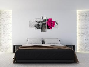 Ruže fialová - obraz (Obraz 125x70cm)