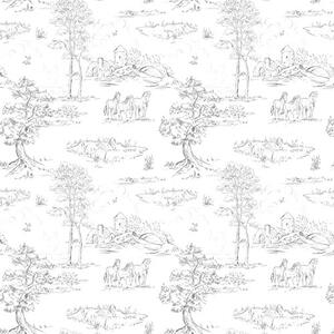 Tapety Skice vidieckeho sídla — Sivá, Tapety vintage, a00133v2 : Uwalls.sk