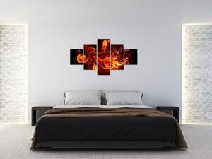 Abstraktné oheň - obraz (Obraz 125x70cm)