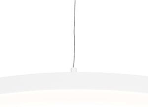 Dizajnové závesné svietidlo biele 60 cm vrátane LED 3-stupňovo stmievateľné - Anello