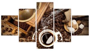 Kávové zrná - obraz (Obraz 125x70cm)