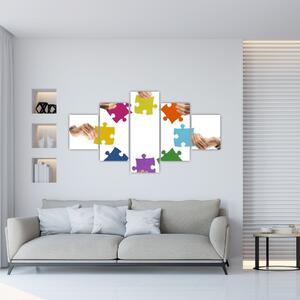 Puzzle - obraz (Obraz 125x70cm)