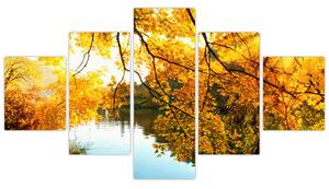 Jesenná krajina - obraz (Obraz 125x70cm)