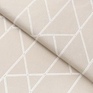 Goldea bavlnené plátno - geometrické línie na latte 160 cm