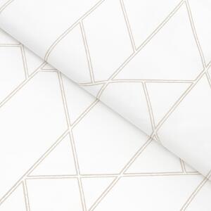 Goldea bavlnené plátno - geometrické línie na bielom 160 cm