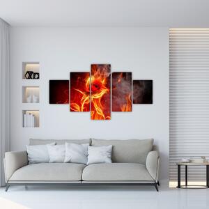 Obraz abstraktného ohňa (Obraz 125x70cm)