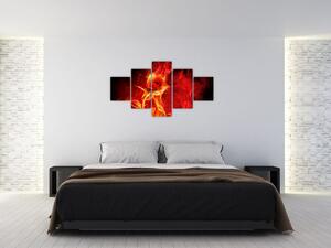 Oheň - abstraktný obraz (Obraz 125x70cm)
