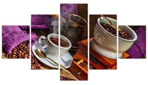 Kávový mlynček - obraz (Obraz 125x70cm)