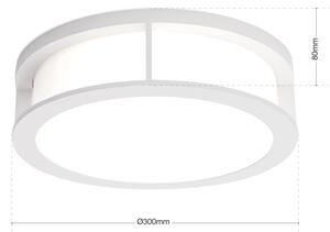 Orion - Vonkajšie svietidlo HENRY 2xE27/15W/230V pr. 30 cm IP44 biela