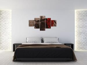 Abstraktný obraz ruže na stenu - obraz (Obraz 125x70cm)