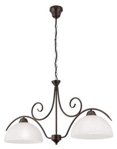 Orion - Závesný luster na reťazi RULA 2xE27/40W/230V biela/bronz