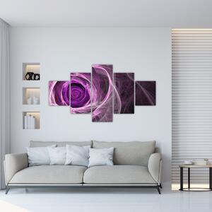 Abstraktný ruže - obraz (Obraz 125x70cm)